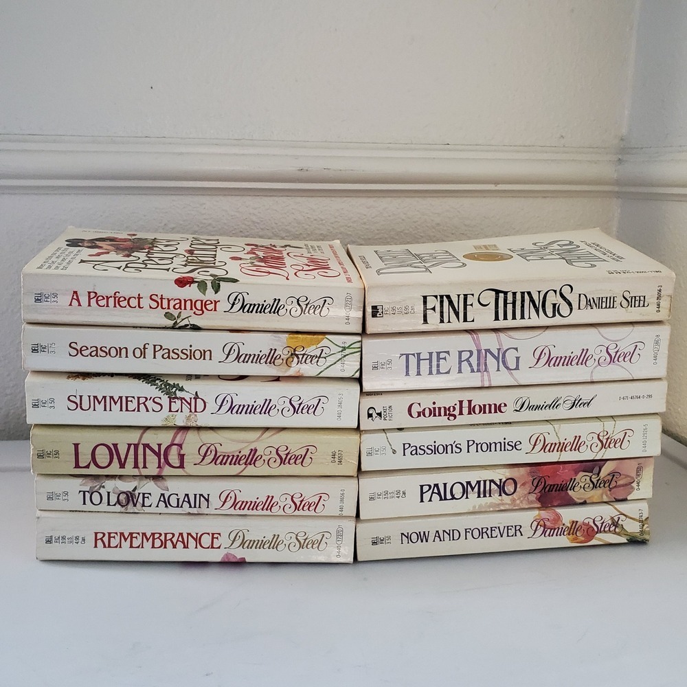 Danielle Steel Vintage Paperback Book Lot of 12 Romance Novels Dell Pocket Books